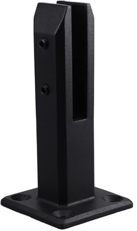 FOYTOKI Edelstahl Glashalter 8mm für Geländerglasklemmen Schnelle Montage Stabiler Halt für Treppe und Balkon Schwarz