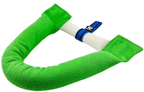 Bull Fit Fer à Cheval Boudin pour Chiens 30 cm, Boudin Chien Mordant en Nylon-Coton avec 2 Anses - Boudin À Mordre Jouet - Robuste Boudin Mordant Chien de Haute Qualité, Vert