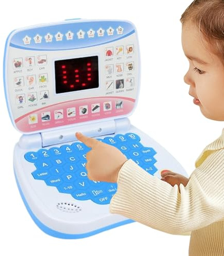 Tragbarer Lerncomputer, Lern-Laptop, Computer für Kinder, Spielzeug, Lern-Laptop mit Musik – Tragbarer Computer für Vorschule