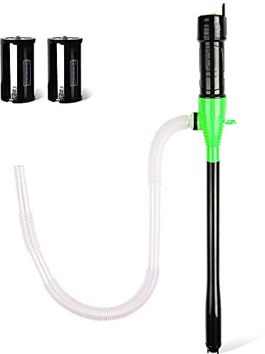 SWANLAKE Portable Battery Powered Pump - Electric Fuel/Water Transfer Pump 2.2 GPM, Liquid Siphon Pump with Adjustable Flow Control, Gas Pump, Gas Can Pump Ideal, Fits 3-5 Gallon Cans
