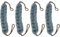 Ipetboom Sanftes Peeling 4er-pack Dusch-rückenschrubber Körperwasch-rückenschwämme Design Für Das Von Männern Und Frauen
