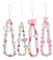 Calkkrer 4PCS Cute Handyanhänger Beaded Handy-Kette, Handyband, Handgelenk-Schlaufe, HandySchmuck HandyWrist-Strap, Aesthetic Phone Charm, Frauen, HandyHülle, Lanyard