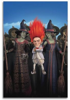 DPSMCZWQ Poster Shrek Forever After, dekoratives Gemälde, Leinwand, Wandposter und Kunstdruck, modernes Familienschlafzimmer, Dekoration, Poster, 20 x 30 cm