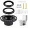 Kit de joint de toilette pour camping-car | Bride et joint de chasse d'eau en plastique ABS haute résistance | Installation facile | Compatible avec les séries 300/310/320 | Comprend bride, joint