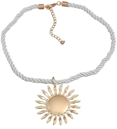 Veemoon Collana Con Ciondolo Sole Collana Decorativa Per Ogni Occasione Per Ragazze Vintage