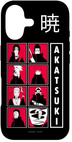 Hülle für iPhone 17 Naruto Shippuden Akatsuki Group Character Grid Anime