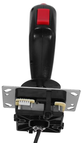 Joystick per Giochi Aerei Microinterruttore, Controllo Preciso, Nero | Risposta Rapida, Funzione di Vibrazione, Design Esclusivo, Struttura in Plastica e Ferro