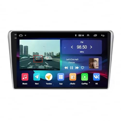 Haudio Radio Coche 2 DIN para Toyota Avensis T25 2002-2008 Car Play Autoradio Touchscreen Display, Cámara Trasera, Radio FM/RDS Dsp, Micrófono, 4 Nuclear 1G+16G