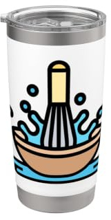 Lustiger Schneebesen Cooking Bake Cook Chef Doppelwandiger Edelstahl-Thermobecher