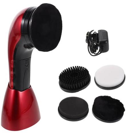 ABOOFAN Electric Shoe Cleaning Brush Kit for Boots and Sneakers with Portable Rechargeable Deep Cleansing Function and Replacement Brush Heads Suitable for Travel and Office Use