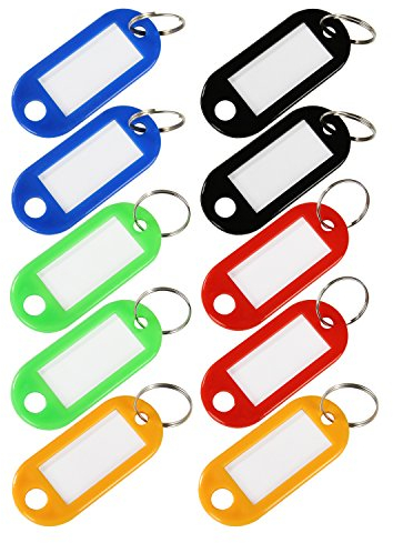 HMF 1900-99, 10 x Schlüsselanhänger groß, farblich sortiert