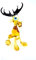 Sitzender Elch Braun - Figur aus Glas Transparent - Glasfigur Glastier Deko