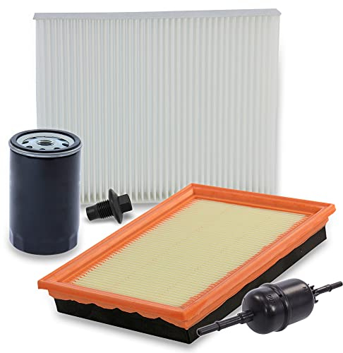 Inspektionspaket SET B 1x Ölfilter 1x Luftfilter 1x Innenraumfilter 1x Kraftstofffilter 1x Ölablass-Schraube 1x Dichtring für Ölablass-Schraube