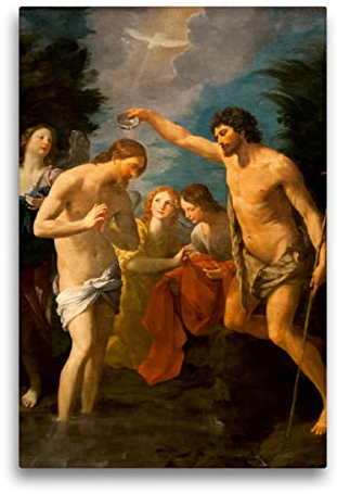 Premium Textil-Leinwand 50 x 75 cm Hoch-Format Jesus Christus - Das Leben Christi auf Gemälden der alten Meister, Leinwanddruck von Alexander Bartek