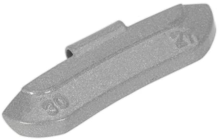 Sealey WWSH30 30G Wheel Weights Hammer-On Zinc for Steel Wheels - Pack of 100