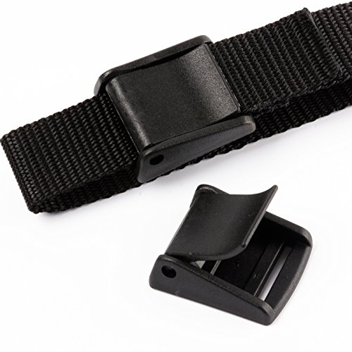 Due Emme 2M 2 Stck. Klemmschnalle/Klappschnalle Fan aus Nylon für 25mm Gurtband