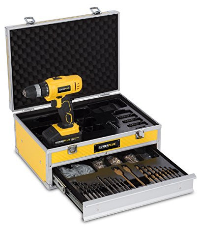 Powerplus POWX0026LI drill Senza chiave Nero, Giallo 1500 Giri/min