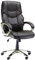 HOMCOM High Back Computer Office Chair Faux Leather Swivel Desk Chair with Adjustable Height Rocking Function Brown
