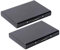 URAQT Porte-Carte de Crédit/Visite / Porte Monnaie/RFID Lutte Contre Criminel de Scanning - Cool Etui de Carte de Visite Slim Métal- Porte-Carte de vsite ,Noir-Lot de 2