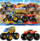 Hot Wheels Monster Trucks Age 3+ 2-Pack, Demolition Doubles Set of 2 Toy Vehicles in 1:64 Scale, For Kids & Collectors (Styles May Vary), FYJ64