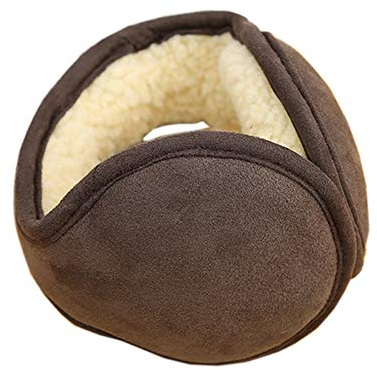 Amorar Ohrenwärmer Faltende Ohrenschützer Herren Warm Earmuffs Winterzubehör Mode Ear Cover Earband Faltbar Wildleder Ohrwärmer aus Lammsamt
