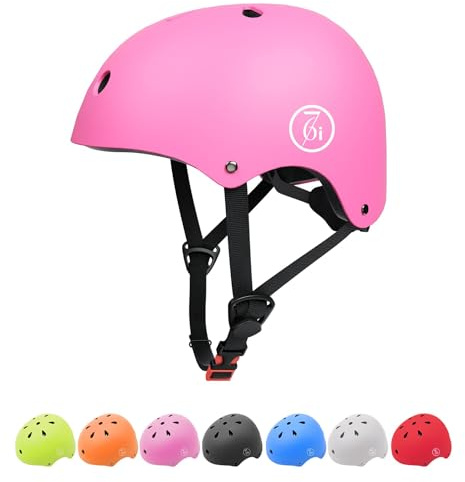 67i Bike Helmet for Adults Scooter Skateboard Helmet Cycling Bicycle Helmets for Men Women Youth Lightweight Adjustable for Multi-Sports Skateboarding with 11 Vents (L, Pink)
