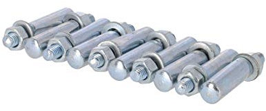 Fix Nippel Kurbelkeil 9,5 mm Kurze Fläche, Silber (10er Pack)