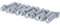 Fix Nippel Kurbelkeil 9,5 mm Kurze Fläche, Silber (10er Pack)