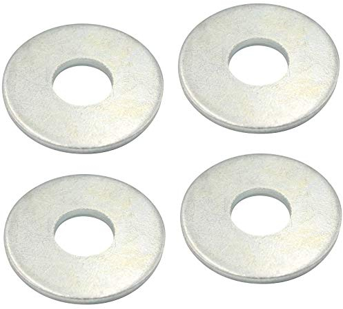 D2D | VPE: 4 Stück - Große Unterlegscheiben Form A - Größe: M18 (Innen: 20 mm) - DIN 9021 aus Stahl galv. verzinkt - Beilagscheiben Kotflügelscheiben