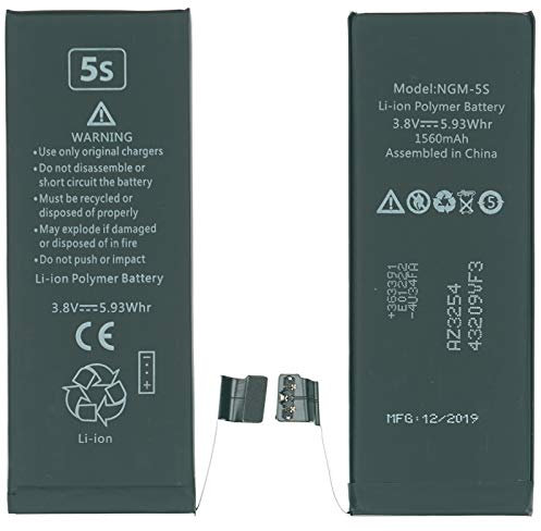 NG-Mobile Akku Batterie Battery 1560 mAh - Universal APN - 1 Jahr Garantie für Apple iPhone 5S