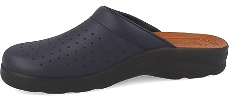 Fly Flot 82028 BU Blau Herren Sanitär Pantoffel Herren Echtes Leder Anti-Schock, blau, 44 EU