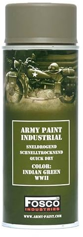 Bombes de peinture militaire/militaire, 400 ml (vert indien)