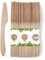 BIOZOYG Einwegmesser Holz 500 Stück 18cm | Essbesteck Messer Holzbesteck Einweg Bio Einweggeschirr Holz Einwegbesteck Holzmesser Einmalbesteck Schmiermesser wooden Knife Besteck