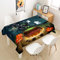 Himlaya Tischdecke Abwaschbar Wasserdicht, Tischtuch Rechteckig Wachstuchtischdecke 3D Halloween Drucken, Tischdecken Pflegeleicht Fleckschutz Outdoor Küche Garten (Kürbis Geist,140x220cm)
