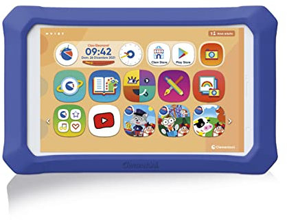 Clementoni - 16730 - My First Clempad X 8'' Evolution, Tablet per Bambini - clempad 3 Anni, 8 Pollici, Quad Core, Android 11, 16 GB di Memoria, WiFi, con App preinstallate, Versione in Italiano