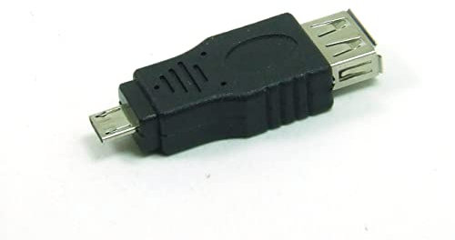 POPESQ® 1 pz. x Adattatore OTG USB A Connettore femmina - micro USB Connettore maschio Nero #A4502