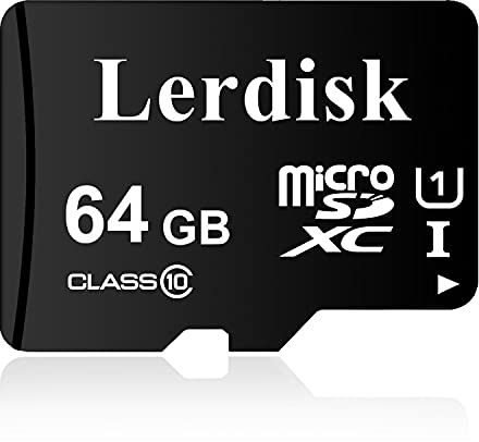 Lerdisk Carte Micro SD fabriquée par 3C Group Licencee (64 Go, 1 pièce)
