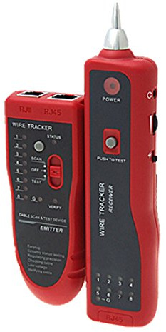 Ruilogod Telefono Telefono Tono Telefono Televisore del cavo Tester RJ-45