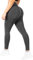 SMILODOX Leggings Damen Amaze Pro mit Scrunch, Butt Lift Sporthose High Waist V-Shape Trainingshose Seamless Blickdicht Yogahose Für Sport Fitness Alltag, Größe:M, Color:Anthrazit Melange