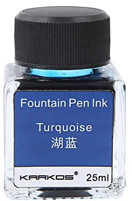 25ML Calligraphy Ink Bottle, Carbon-free Colorful Ink Fountain Dip Pen Painting Writing Graffiti Drawing Art Supplies Feather Pen Dip Ink Bottles for School Offices Supplies, Blue