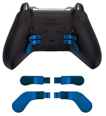 Lot de 4 palettes en métal, pièces de rechange pour manette Xbox One Elite Series 2/Elite Series 1/Elite 2 Core Controller (bleu)