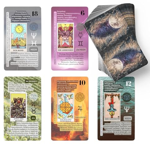 Witchy Cauldron Tarotkarten mit Buck für Anfänger, Tarotkarten Deutsch