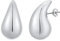 Rajputana Dupes Ohrringe Drop Earrings Chunky Silver Earrings for Women Teardrop Tropfen Ohrringe Vergoldet für Frauen Mädchen Mode Trendy lightweight Hypoallergenic Schmuck