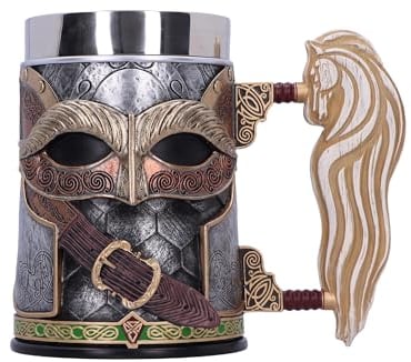 Nemesis Now Jarra Rohan El Señor de los Anillos 15,5 cm, Resina Pintada a Mano, Diseño Exclusivo Oficial