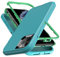 YmhxcY for iPhone 11 Pro Case Shockproof Dropproof Dust-Proof Drop Proof 3-Layer Durable Phone Case Heavy Duty Protection Phone Case Cover for Apple iPhone 11 Pro 5.8 inch-Aqua Blue/Lime Green