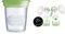 MAM Storage Pots for Baby Food Manual Breast Pump, Containers, 5 Pots + 2-in-1 Single Electric Breast Pump, Flexible Use Electric and Manual Breast Milk Pump