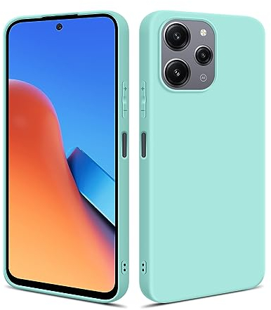 HSP Hülle für Xiaomi Redmi 12 [Staubabweisend] Handyhülle | Premium TPU Silikon Case Schutzhülle | Kratzfest Stoßfest Fallschutz | Kameraschutz Displayschutz | Passgenau Dünn Matt | Türkis