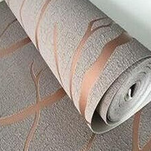 Background Tree Wallpaper 0.53 * 10M Grey Deerskin Velvet 3D Wallpaper Cover Stickers Waterproof Stickers for Bedroom Living Room Walls Paper Table Furniture (0.53 * 10M±3%,Z04904)