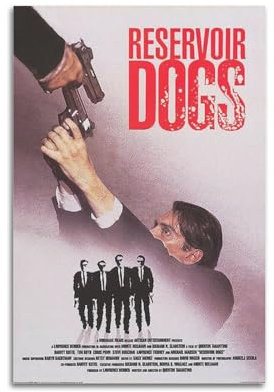 VZRSQZK Reservoir Dogs Filmposter, dekoratives Gemälde, Leinwand, Wandposter und Kunstdruck, modernes Familienschlafzimmer-Dekor-Poster, 20 x 30 cm