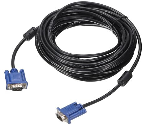 sourcing map Câble VGA Vers VGA, 10M/33Ft Mâle Vers Mâle VGA 3+5 pour Ordinateur, Projecteur